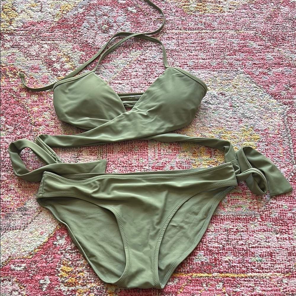 Aerie Olive Green Women's Swimwear Set
